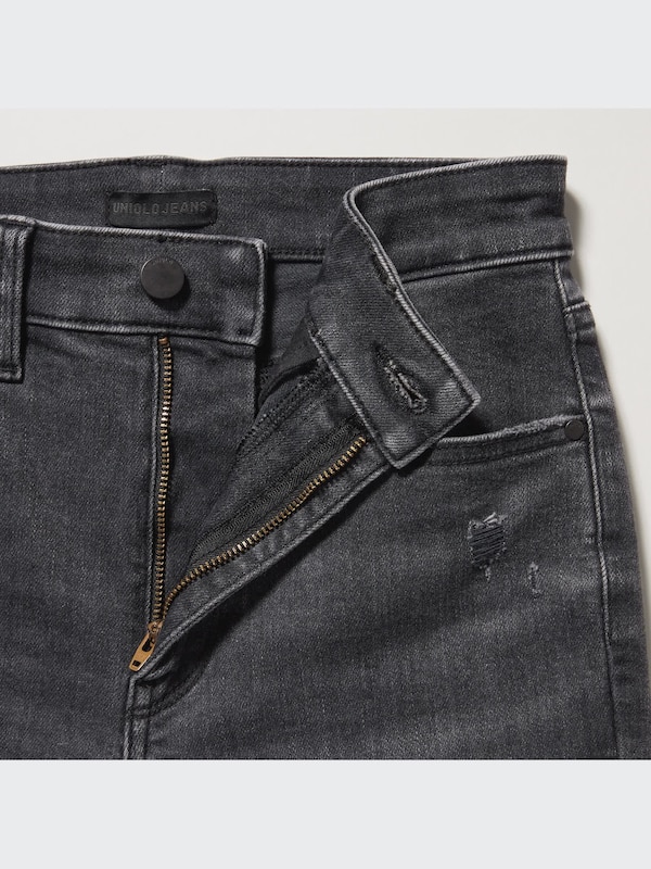 Distressed Ultra Stretch Skinny High-Rise Jeans
