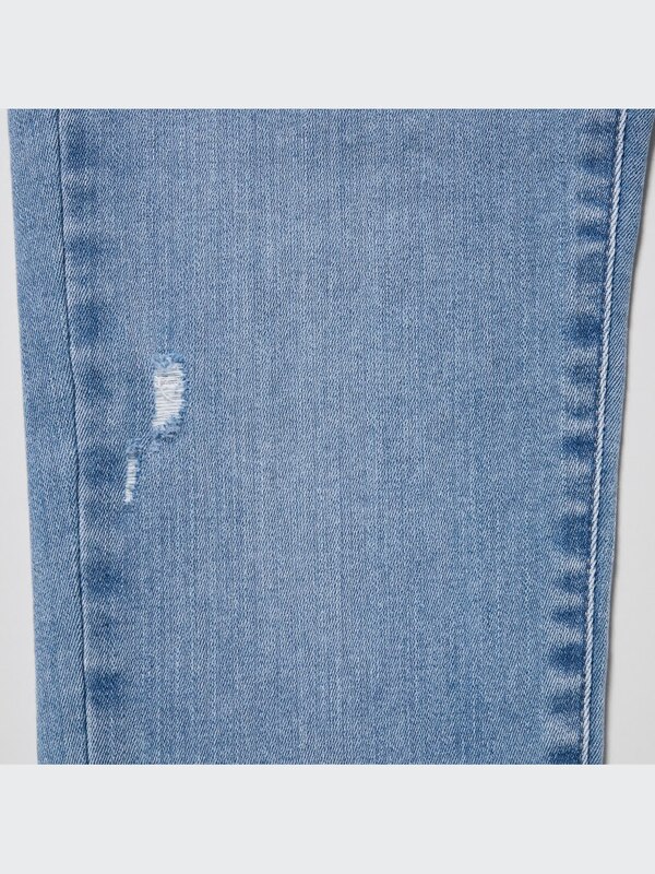 Distressed Ultra Stretch Skinny High-Rise Jeans