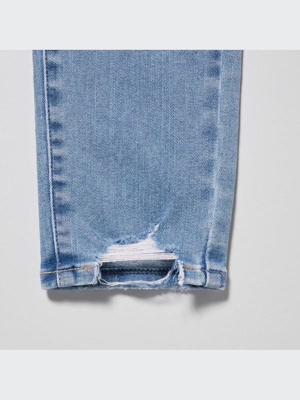 Distressed Ultra Stretch Skinny High-Rise Jeans