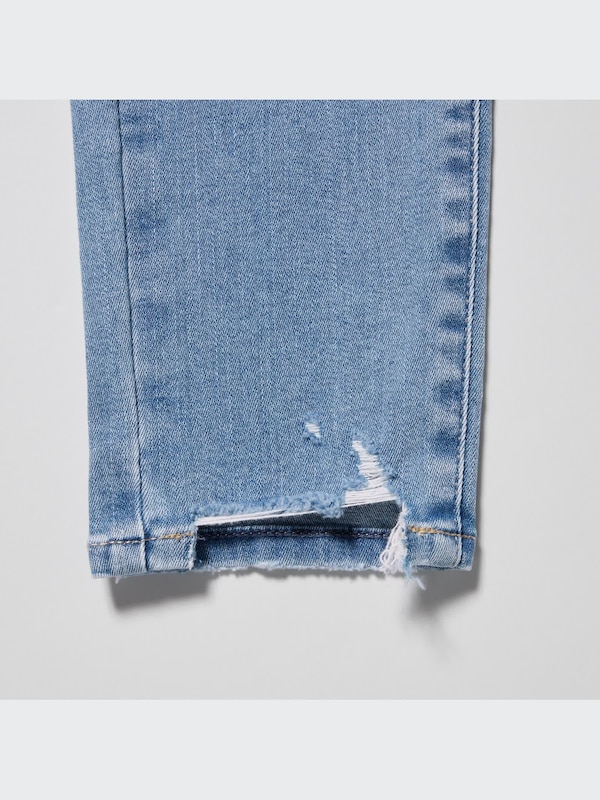 Distressed Ultra Stretch Skinny High-Rise Jeans