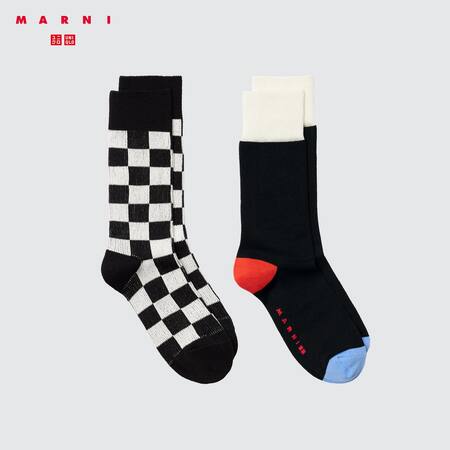 Marni HEATTECH Checked Socks (Two Pairs)