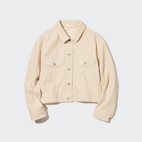 Corduroy Cropped Jacket UNIQLO US