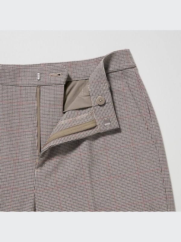 SMART ANKLE PANTS CHECKED