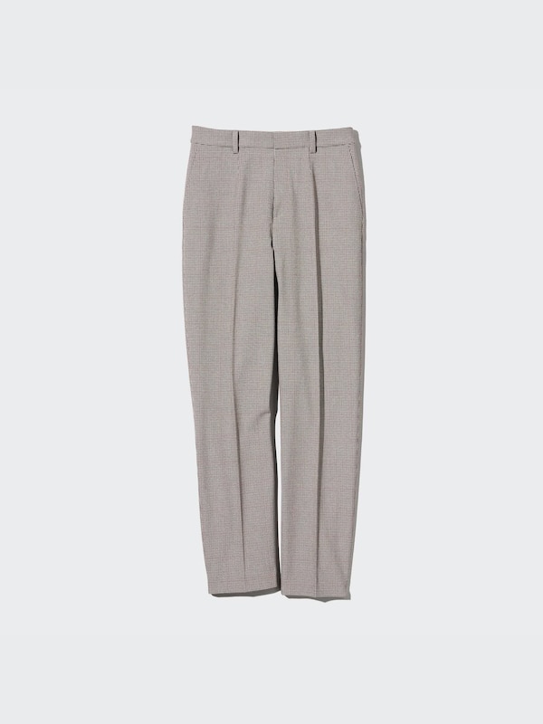 Smart Ankle Pants (2-Way Stretch Checked, Tall)