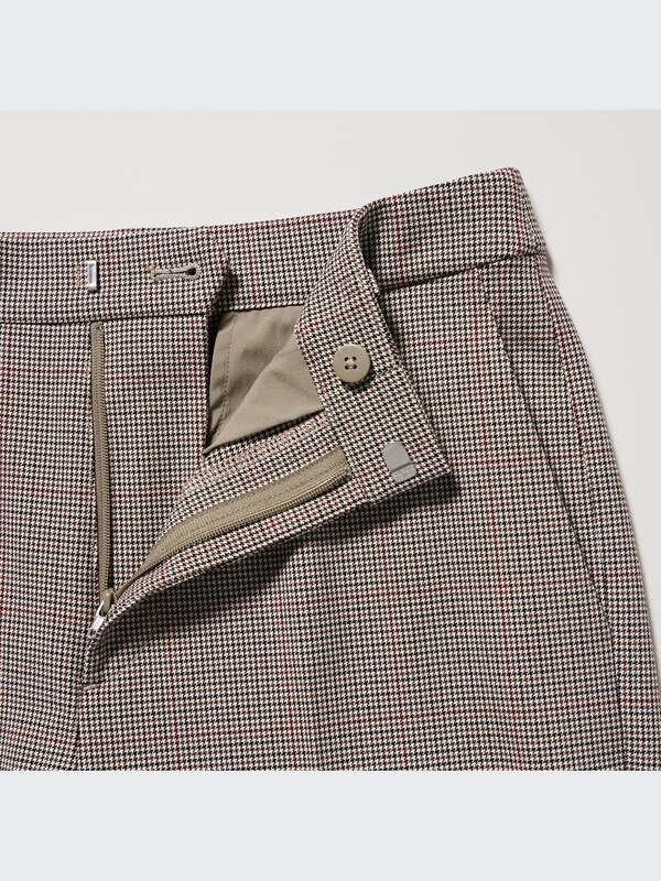 Smart Ankle Pants (2-Way Stretch Checked, Tall)
