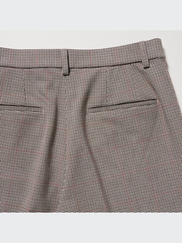 Smart Ankle Pants (2-Way Stretch Checked, Tall)