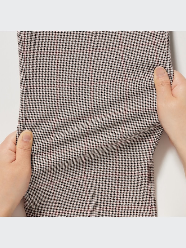Smart Ankle Pants (2-Way Stretch Checked, Tall)