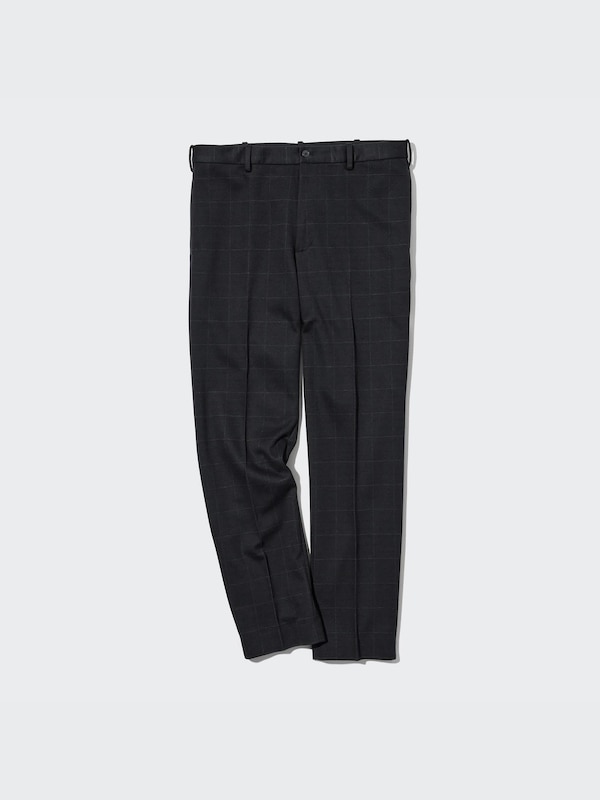 Smart Ankle Pants 2-Way Stretch | Windowpane | Tall