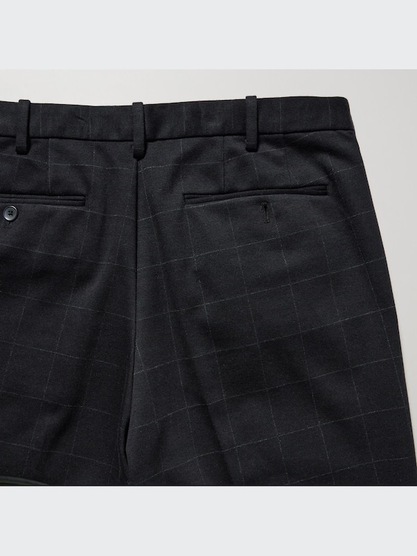 Smart Ankle Pants 2-Way Stretch | Windowpane | Tall