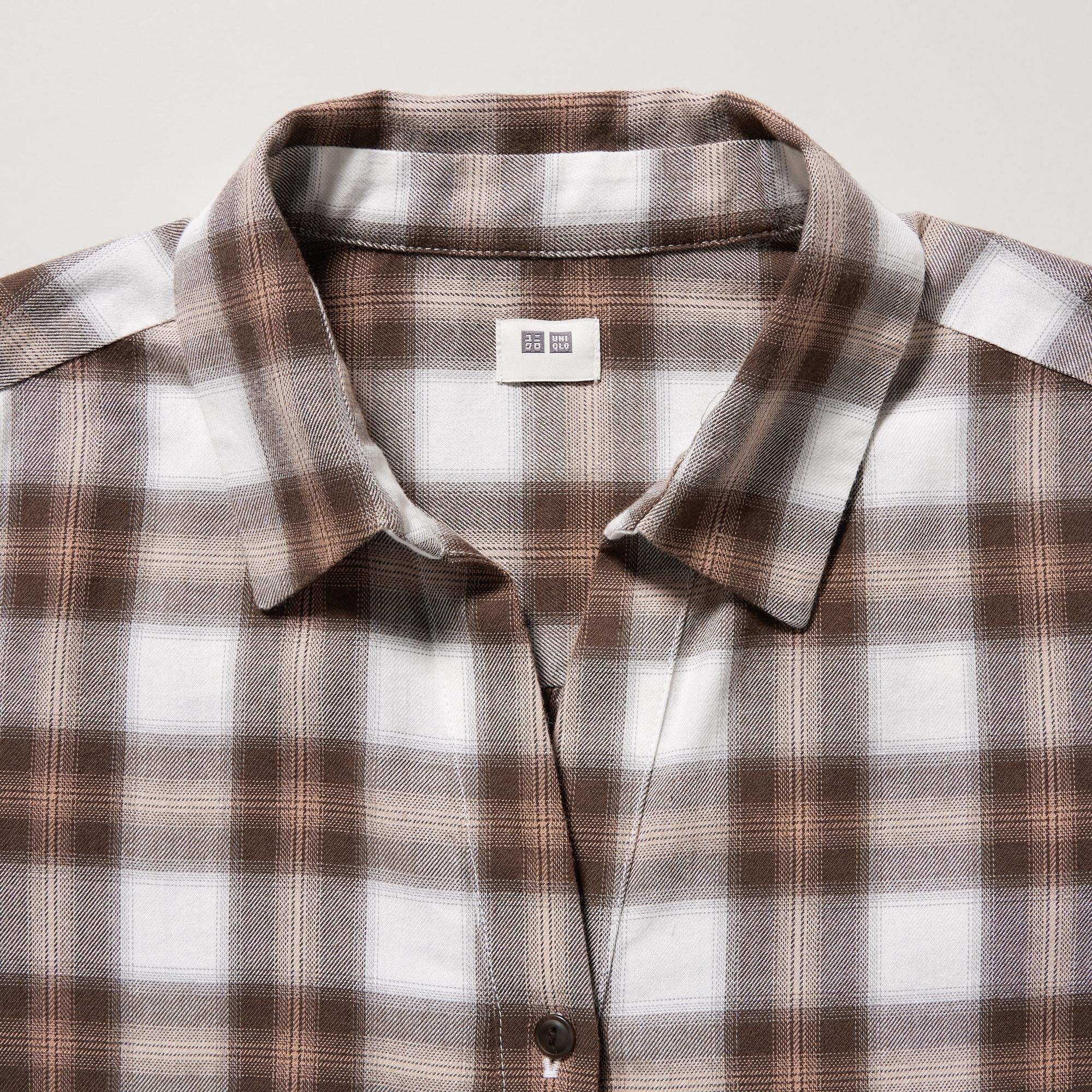 Soft Brushed Checked Long-Sleeve Shirt