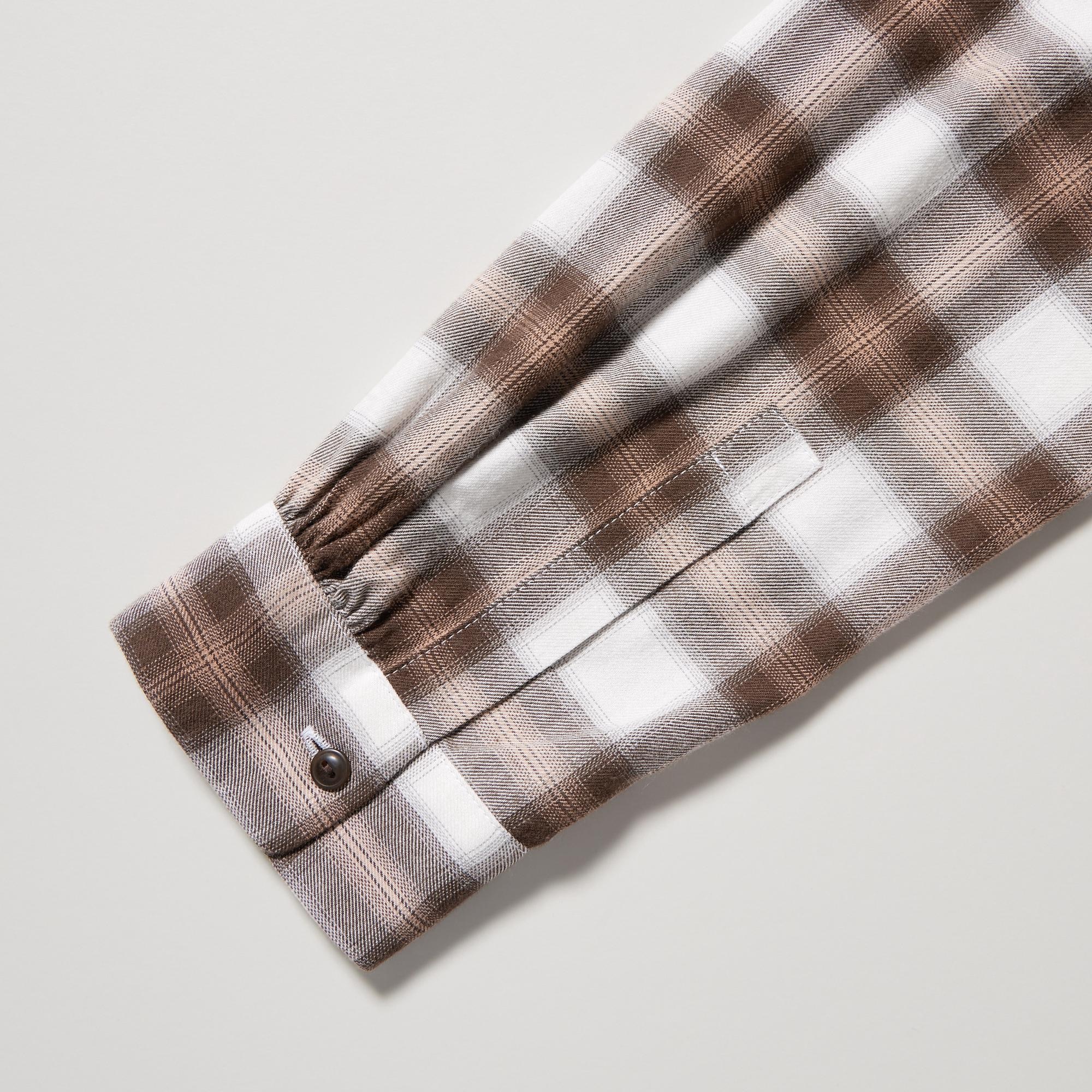 Soft Brushed Checked Long-Sleeve Shirt | UNIQLO US