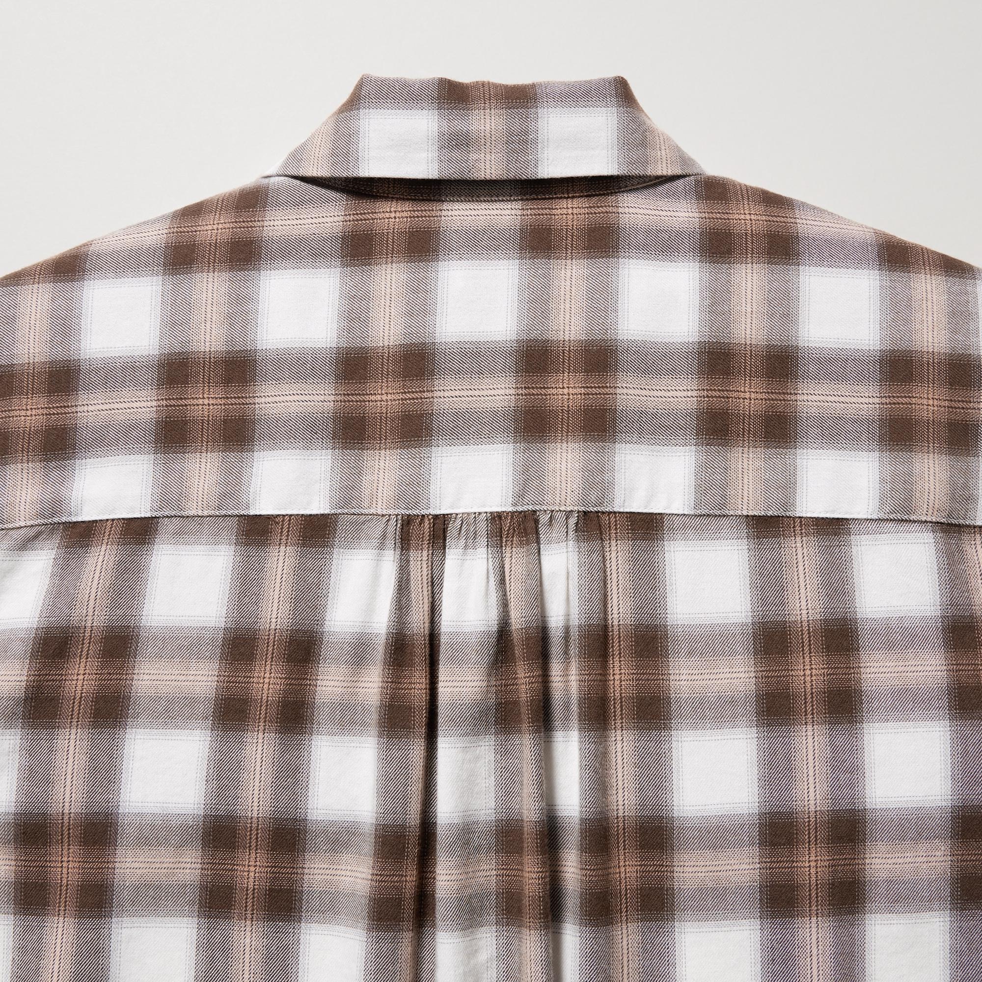 Soft Brushed Checked Long-Sleeve Shirt