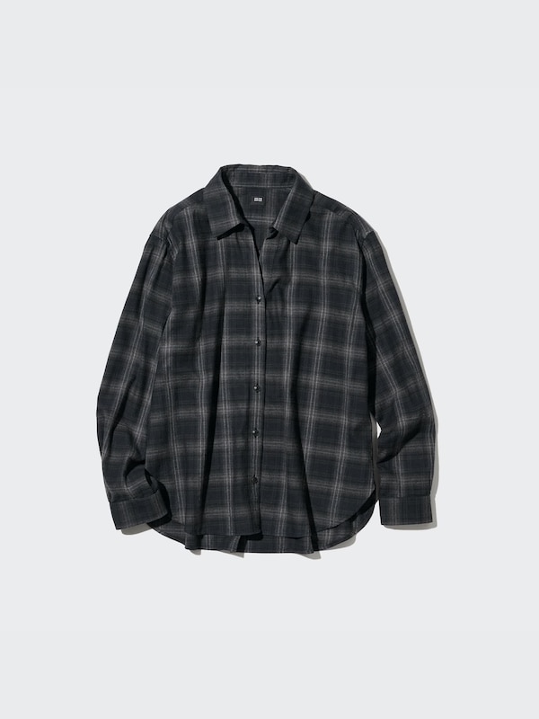 CHEMISE À CARREAUX BROSSÉE