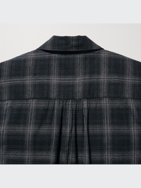 CHEMISE À CARREAUX BROSSÉE