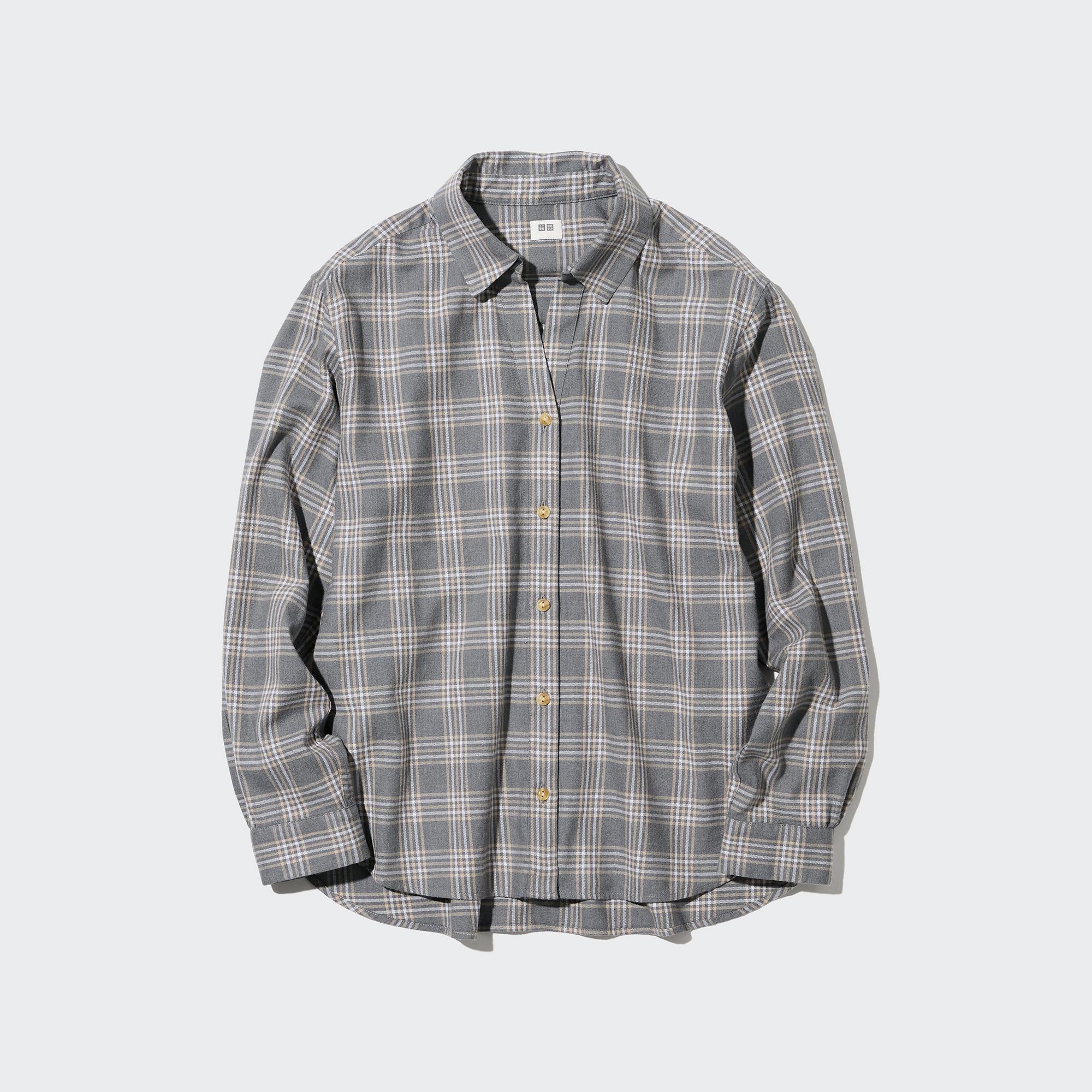 Soft Brushed Checked Long-Sleeve Shirt