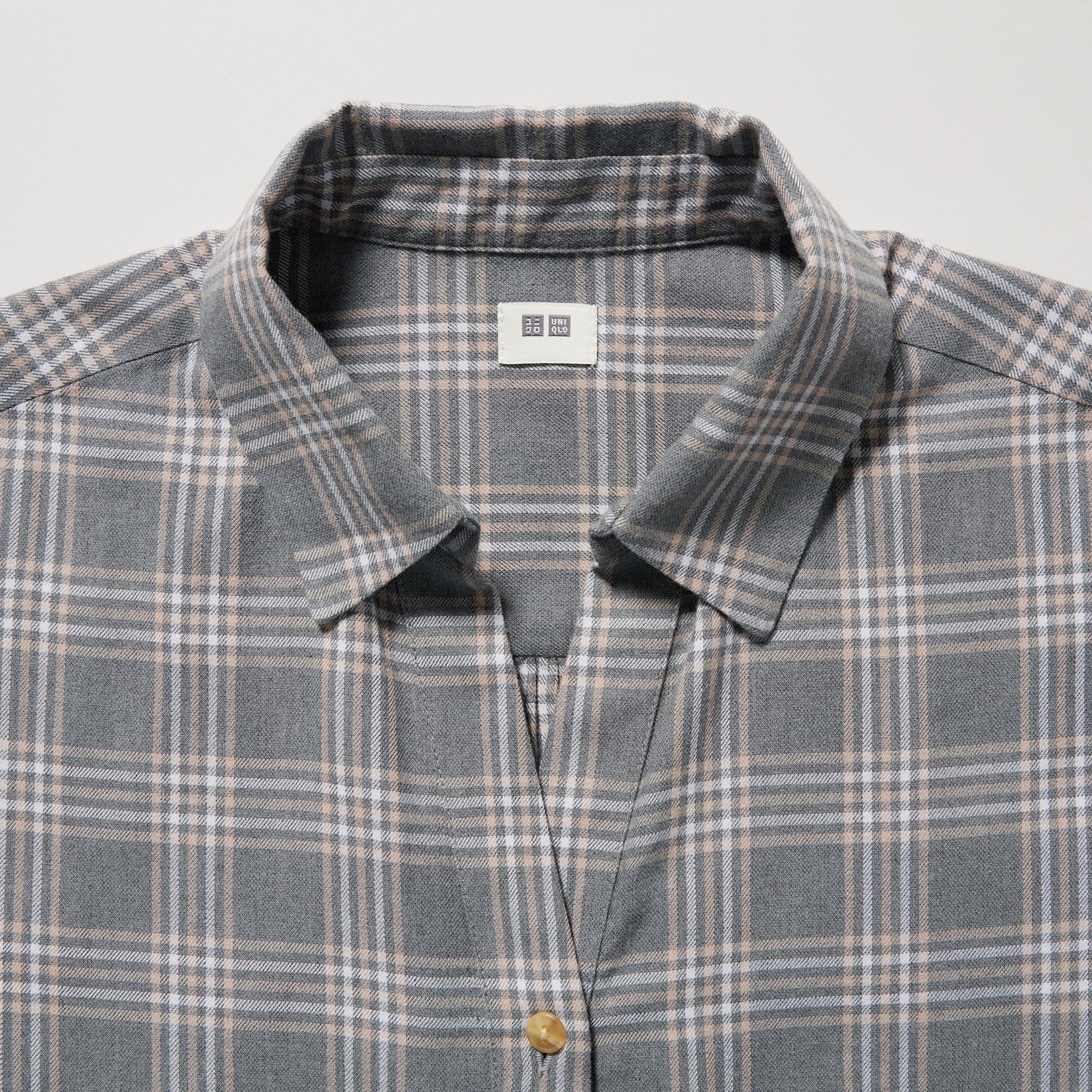 Soft Brushed Checked Long-Sleeve Shirt