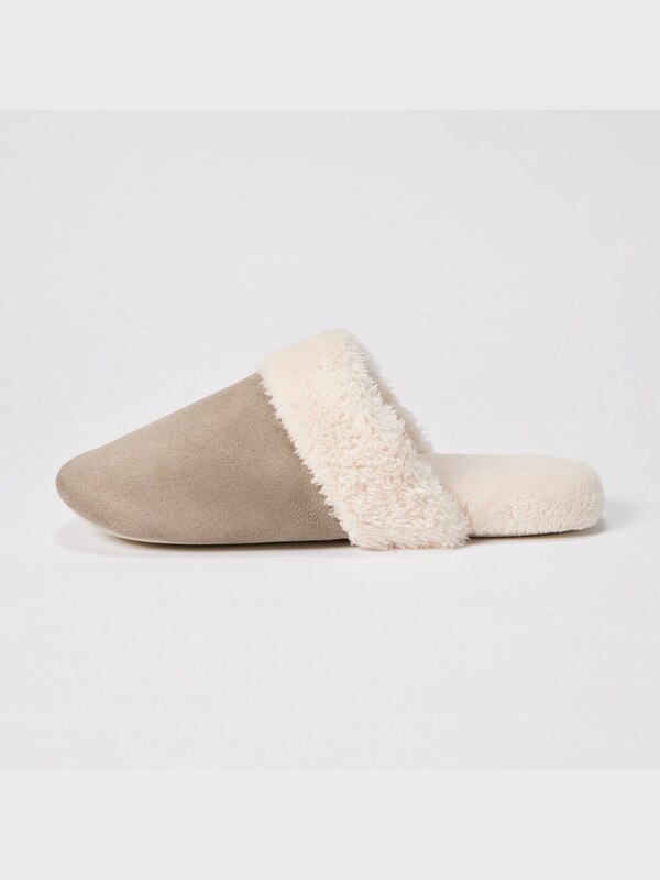 FLEECE ROOM SHOES (SUEDE LIKE TYPE)