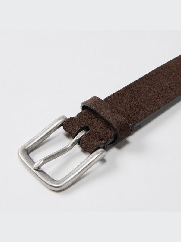 Italian Leather Suede Belt