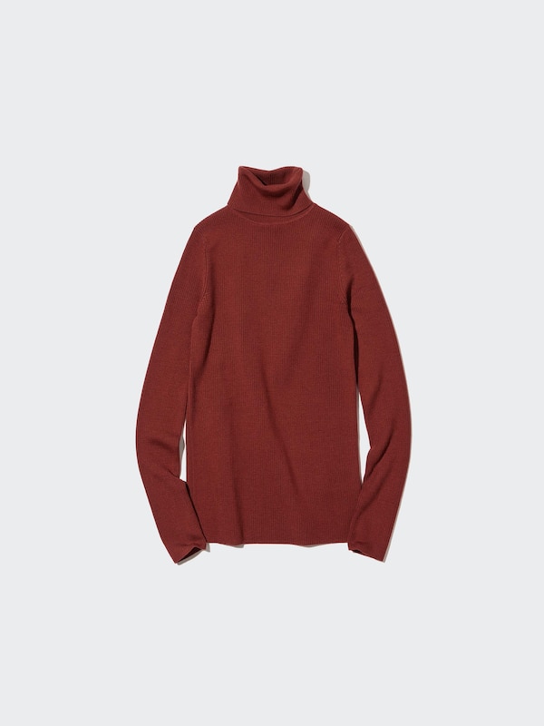 Extra Fine Merino Ribbed Turtleneck Long-Sleeve Sweater (2022 Edition)