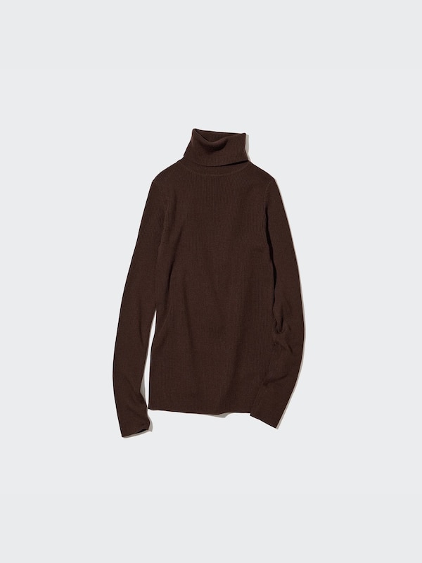Extra Fine Merino Ribbed Turtleneck Long-Sleeve Sweater (2022 Edition)