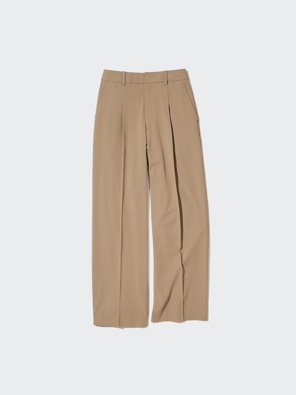 Wide-Fit Pleated Pants (Tall)