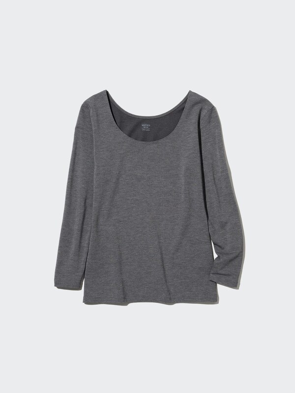 HEATTECH COTTON SCOOP NECK T-SHIRT (EXTRA WARM)
