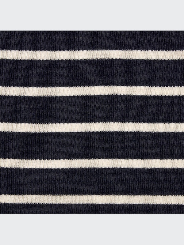Jersey 100% Lana Extrafina de Merino Cuello Alto Canalé