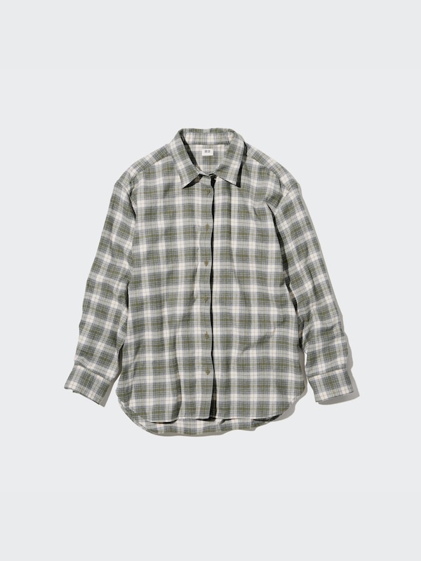 Flannel Checked Long-Sleeve Shirt