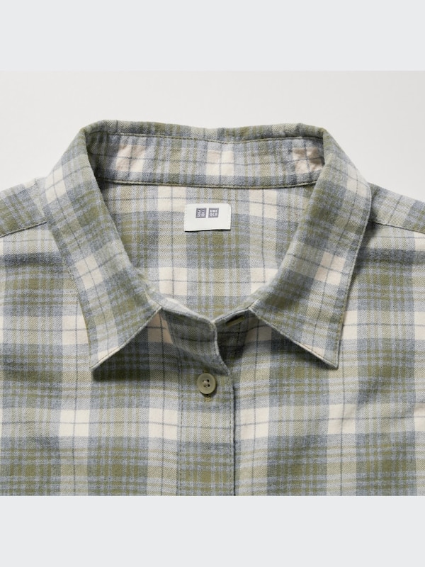 Flannel Checked Long-Sleeve Shirt