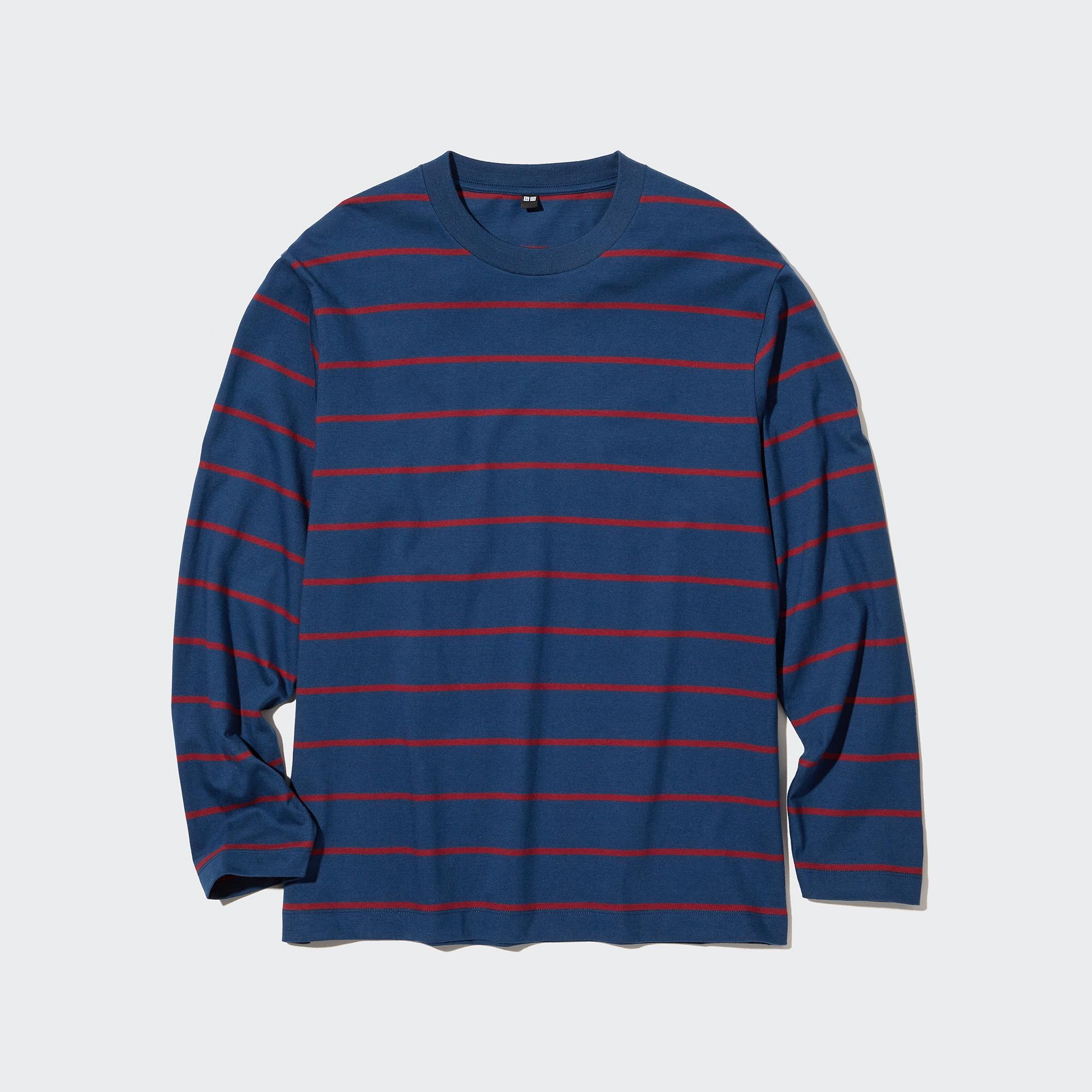 トップスUNIFREEPOLO NECK STRIPE Sleeve T-shirt - Tシャツ