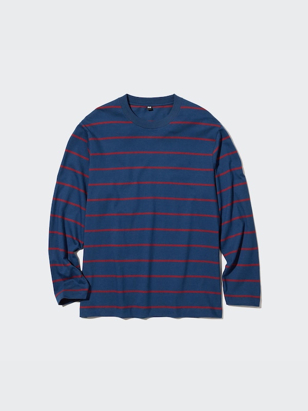 Striped Crew Neck Long Sleeve T-Shirt