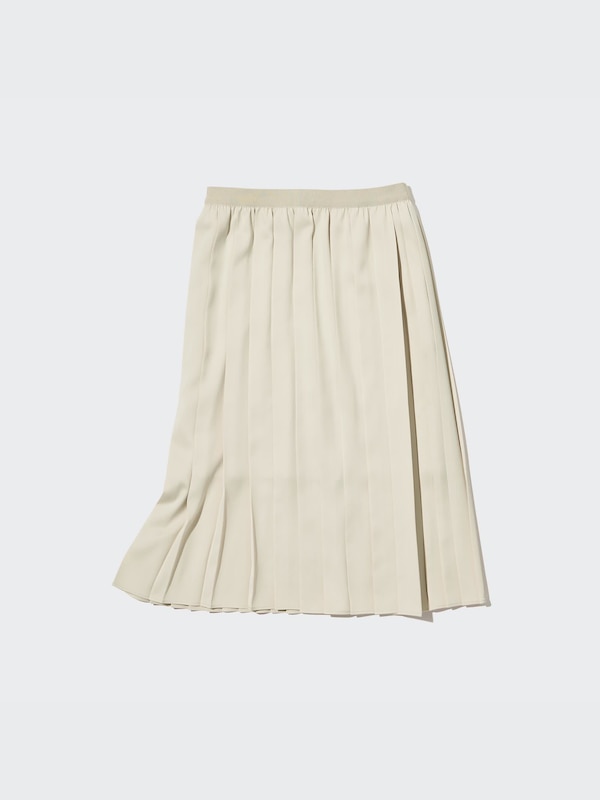Satin Pleated Skirt