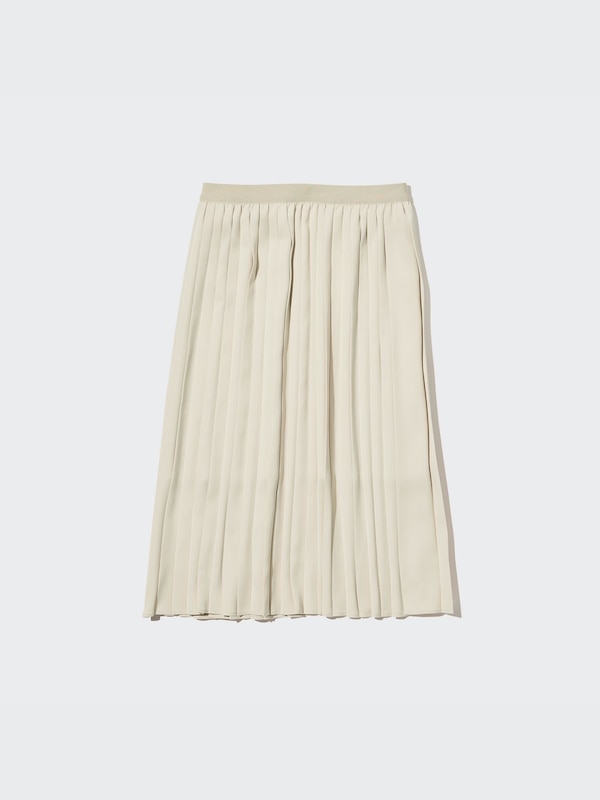 Satin Pleated Skirt
