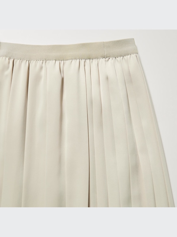 Satin Pleated Skirt