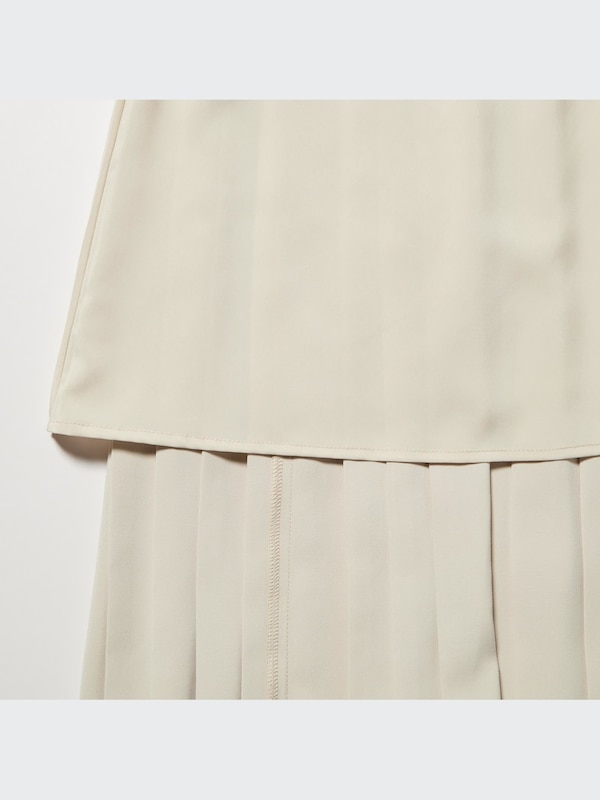 Satin Pleated Skirt