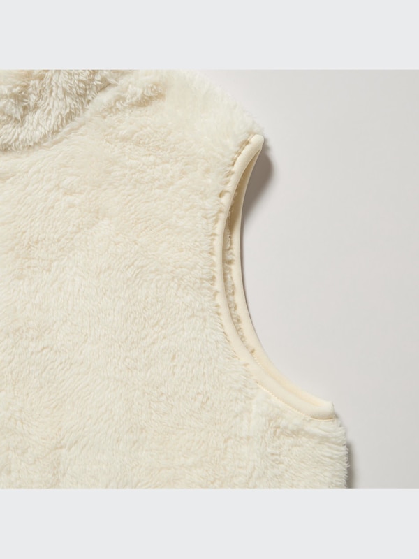 Fluffy Yarn Fleece Vest