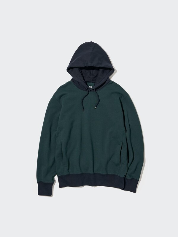 Sweat Pullover Long-Sleeve Hoodie (Color Block)
