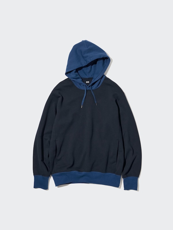 Sweat Long-Sleeve Pullover Hoodie (Color Block)