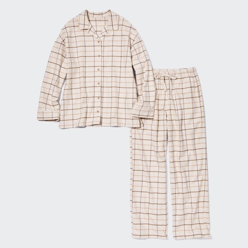 Ctreela Winter Flannel Pajamas for Women's Cozy 2 Piece PJ Set Button Down  Long Sleeve Loungewear Warm Sleepwear Set Blue at  Women's Clothing  store