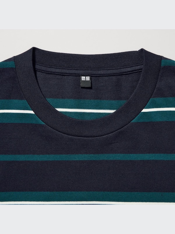 Striped Crew Neck Long-Sleeve T-Shirt