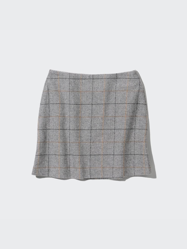 Wool Blend Mini Skirt