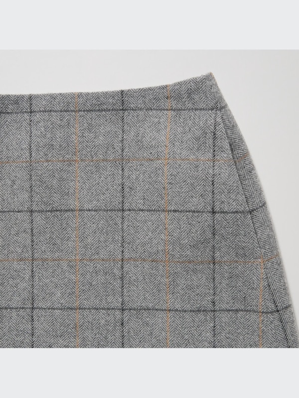 Wool Blend Mini Skirt
