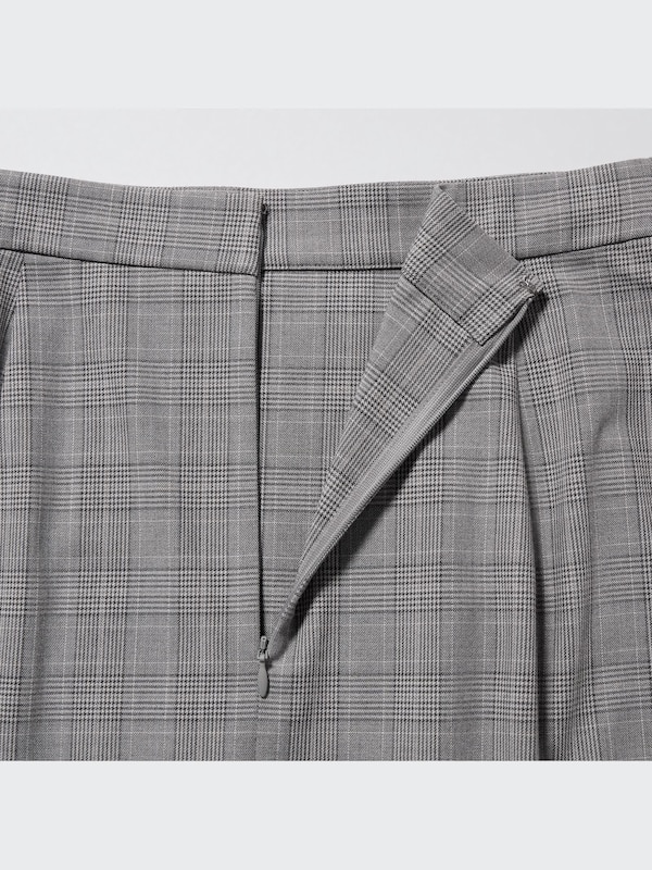 Side Pleated Narrow Skirt