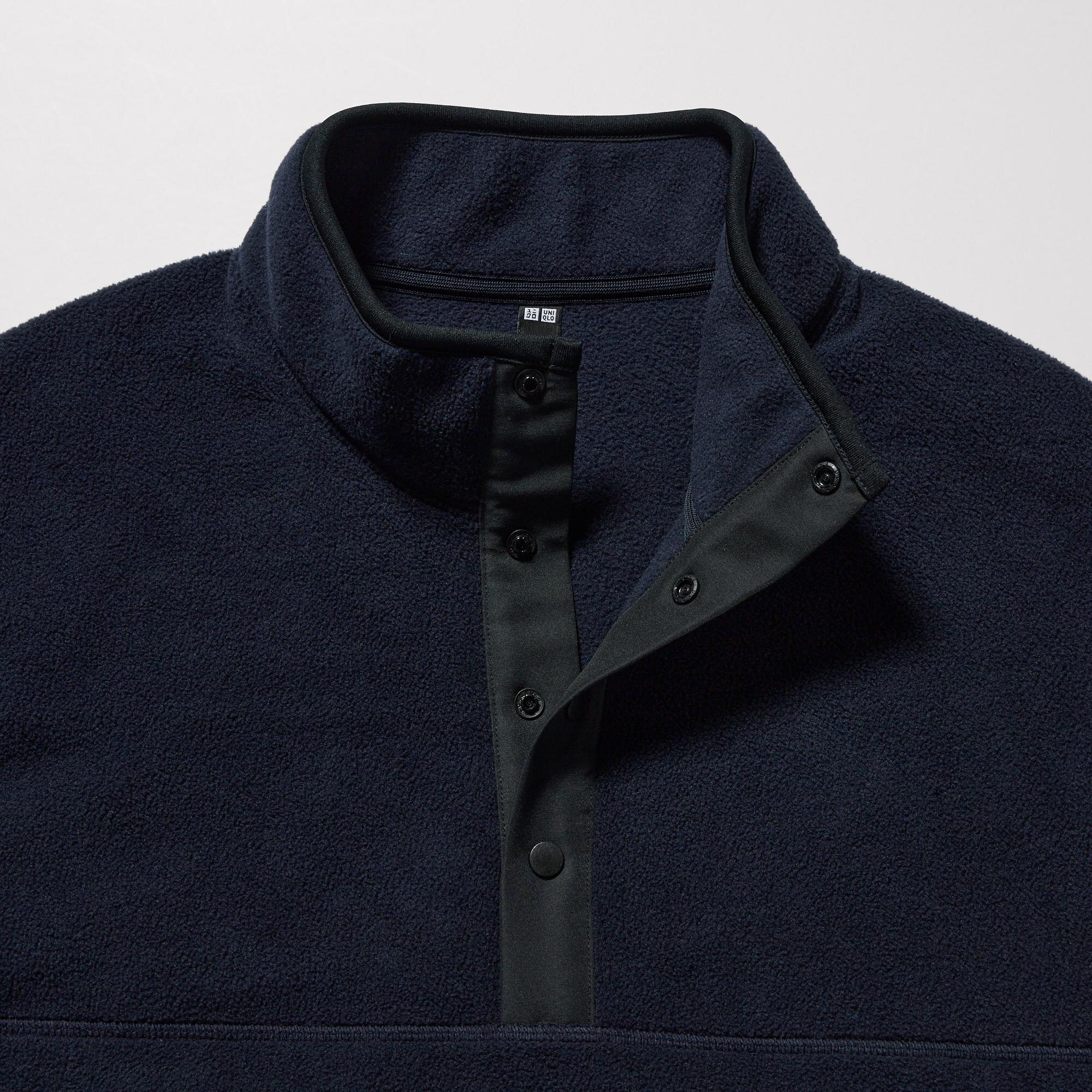 Fleece Button-Up Long-Sleeve Pullover | UNIQLO US