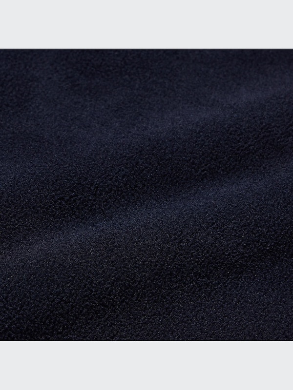 Fleece Button-Up Long-Sleeve Pullover