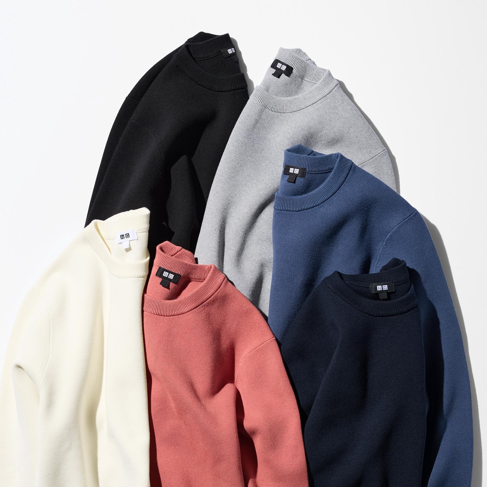 Washable Milano Ribbed Crew Neck Long-Sleeve Sweater | UNIQLO US