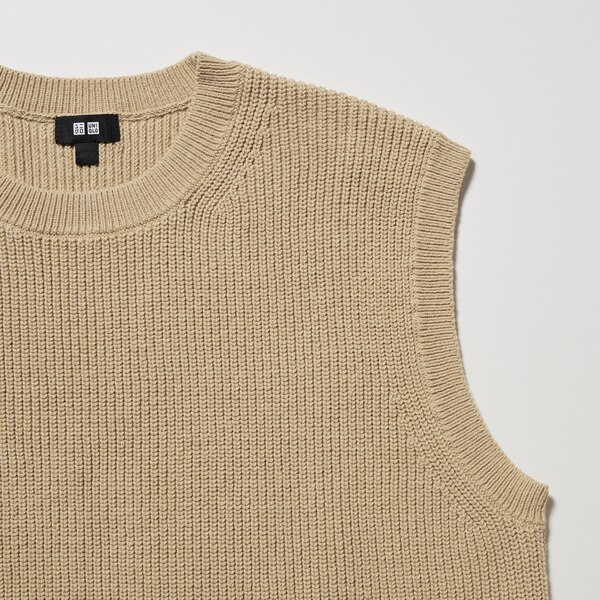 Middle Gauge Crew Neck Knitted Vest UNIQLO US
