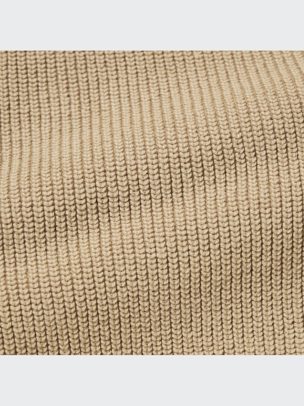 Middle Gauge Crew Neck Knitted Vest