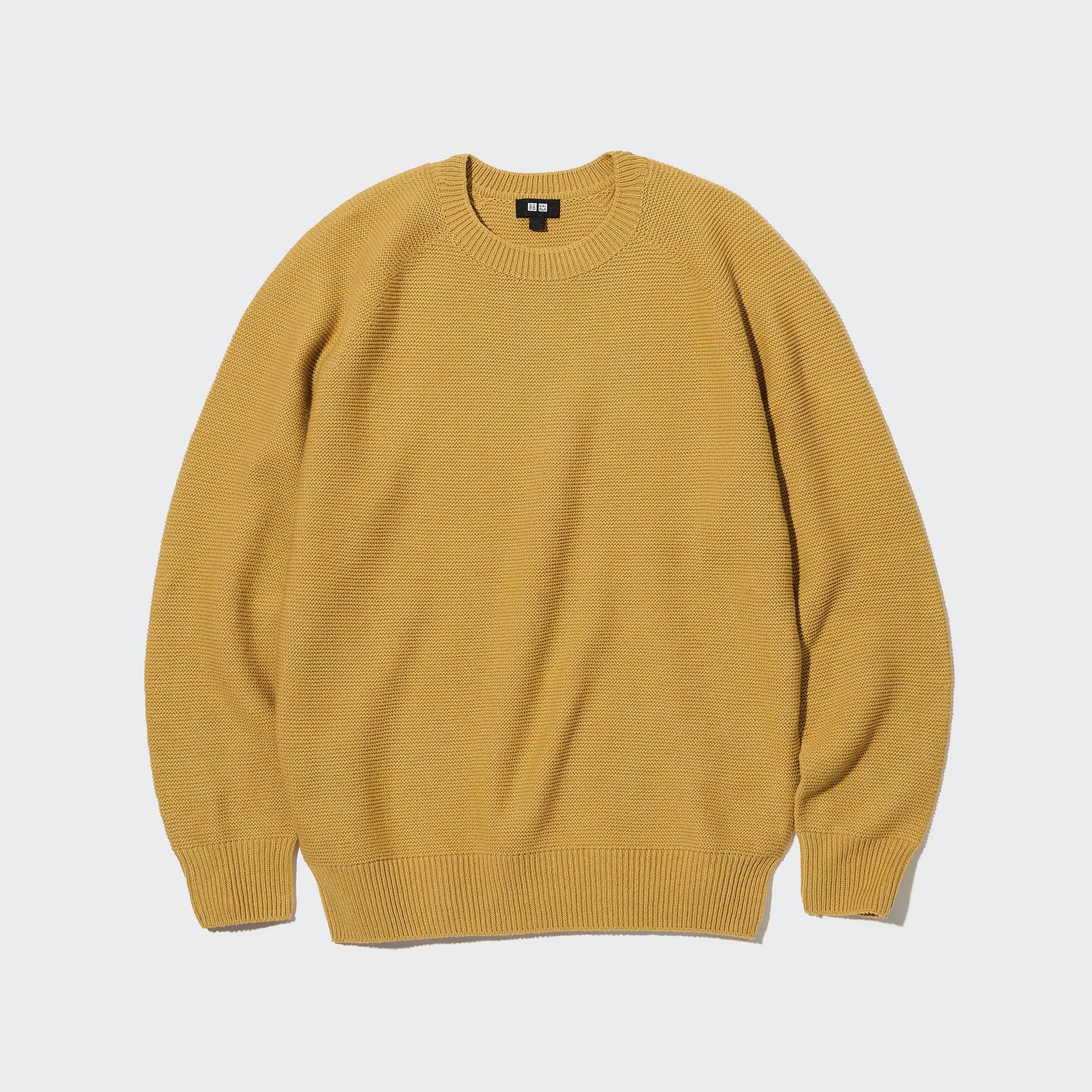 Seamless 3D Knit Crewneck Sweater, FUNTRE V1.Y7.02