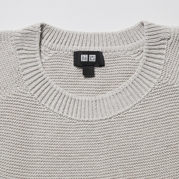 3D Knit Crew Neck Long-Sleeve Sweater | UNIQLO US